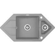 Zlewozmywak granitowy 1.5-komorowy z ociekaczem - Space-Saver 5908212063941
