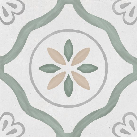 Harmony Sirocco Green Petals 22,3x22,3 Matt /0,65m2/