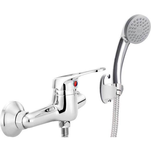 Bateria prysznicowa ścienna z zestawem prysznicowym 5907650801061