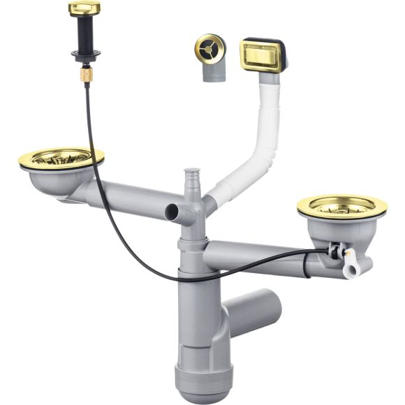 Syfon do zlewozmywaka granitowego 1.5- i 2-komorowego - Space-Saver 5907650812890