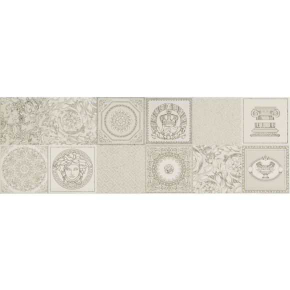 Versace Ceramics DEC.BIANCO PATCH.PLAT 25x75 NATURALE /4szt/