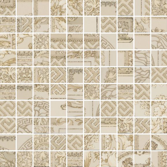 Versace Ceramics MOSAICO PATCH. CREMA 25x25 NATURALE /0,25m2/