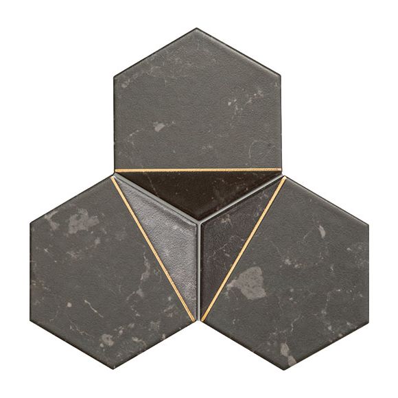 Mozaika ścienna Scoria black 1 19,2x16,5 Gat.1