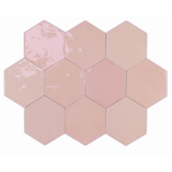 Wow Zellige Hexa  Hexa Pink 10,8x12,4 /0,382m2/