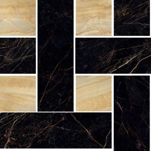 Versace Ceramics MOS.CHEST.NERO-ORO 29,1x29,1 LUX /0,3387m2/