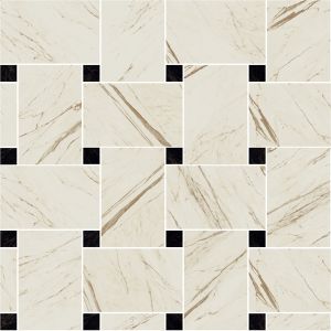 Versace Ceramics MOS.INTREC. BIAN-NERO 29,1x29,1 LUX /0,3387m2/